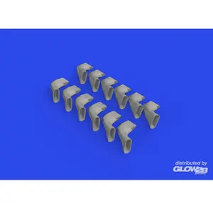 Accessoire Eduard Spitfire Mk.IX exhaust fishtail PRINT 1/24 AIRFIX 1/243966003  - Kit de superdétail pour avions Vendu paramazon