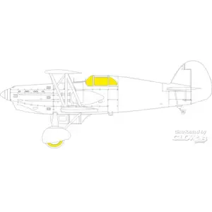 Accessoire B.534 IV. serie TFace 1/48 EDUARD  1/48 7379928  - Masques de verrières maquettes avions 