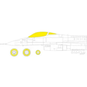Accessoire Eduard F-16A MLU 1/48 KINETIC  1/48 7379929  - Masques de verrières maquettes avions Vendu paramazon