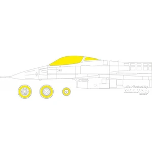 Accessoire Eduard F-16A MLU TFace 1/48 KINETIC  1/48 7379930  - Masques de verrières maquettes avions Vendu paramazon