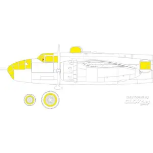 Accessoire Eduard B-25J glazed nose TFace 1/48 HKM  1/48 7379926  - Masques de verrières maquettes avions 