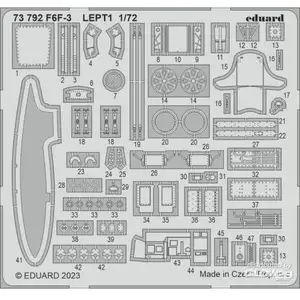 F6F-3 1/72 for EDUARD 1/723973792  - Pièces photodécoupées - usage général 