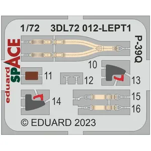 Eduard Décalcomanie Bell P-39Q Airacobra SPACE 1/72 (conçu pour être utilisé avec les kits Arma Hobby)[Cactus Air Force] Edua3DL72012  - DécalcomaniesVendu paramazon