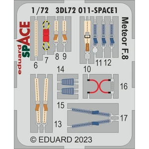 Eduard Décalcomanie Gloster Meteor F.8 SPACE 1/72 (conçu pour être utilisé avec les kits Airfix) Edua3DL72011  - Décalcomanies - multi-usage Vendu paramazon