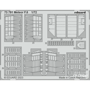 Eduard Meteor F.8 1/72 for AIRFIX 1/723973791  - Pièces photodécoupées - usage général Vendu paramazon