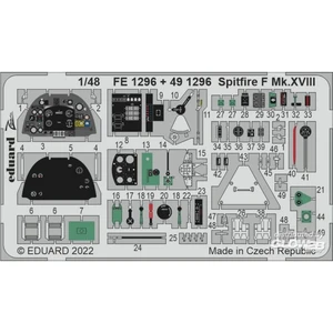 Accessoire Eduard Spitfire F Mk.XVIII  1/48 7241296  - Kit de superdétail pour avions Vendu paramazon