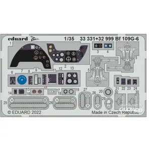Accessoire Eduard Bf 109G-6  1/35 Edua33331  - Kit de superdétail pour avions Vendu paramazon