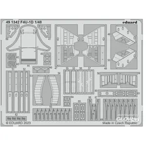Accessoire Eduard F4U-1D 1/48 HOBBY BOSS  1/48 Edua491342  - Kit de superdétail pour avions Vendu paramazon
