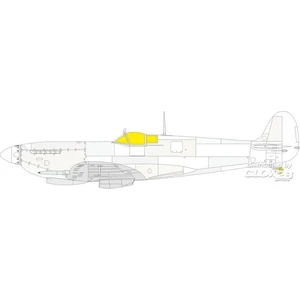 Accessoire Eduard Spitfire Mk.IXc 1/24 AIRFIX 1/247333007  - Masques de verrières maquettes avions 