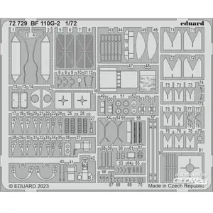 Bf 110G-2 1/72 EDUARD 1/723972729  - Pièces photodécoupées - usage général Vendu paramazon