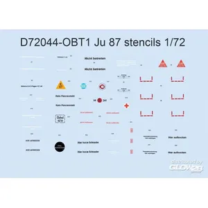 Décal Eduard Pochoirs Ju 87 pour ACADEMY/AIRFIX/ITALERI/R 1/72EduaD72044 - Décalcomanies pour avions civilsVendu paramazon