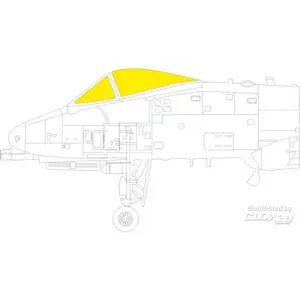 Accessoire Eduard A-10C TFace pour HOBBY BOSS  1/48 7379916  - Masques de verrières maquettes avions Vendu paramazon