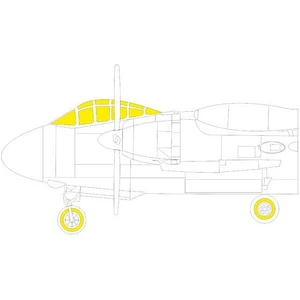 Accessoire Eduard North-American AJ-1 Savage 1/72 (conçu pour être utilisé avec les kits Roden) EduaCX637  - Masques de verrières maquettes avions Vendu paramazon