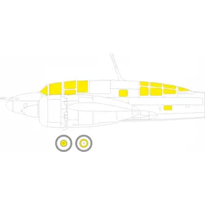 Accessoire Eduard Mitsubishi Ki-46-III Interceptor 1/72 (conçu pour être utilisé avec les kits Hasegawa) EduaCX639  - Masques de verrières maquettes aVendu paramazon