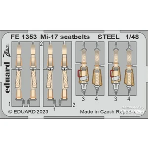 Accessoire Eduard Mi-17 seatbelts STEEL 48 AMK  1/48 EduaFE1353  - Kit de superdétail pour avions Vendu paramazon