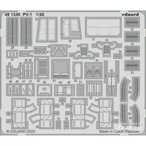 Accessoire Eduard PV-1 1/48 ACADEMY  1/48 8591491348  - Kit de superdétail pour avions Vendu paramazon