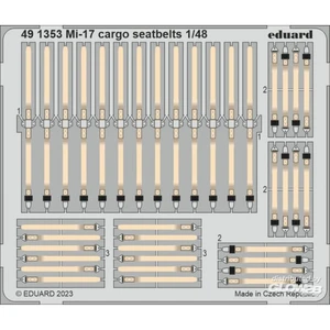 Accessoire Eduard Mi-17 cargo seatbelts 1/48 AMK  1/48 Edua491353  - Kit de superdétail pour avions Vendu paramazon