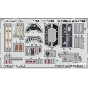 Accessoire Fw 190A-4 Weekend 1/48 EDUARD  1/48 EduaFE1346  - Kit de superdétail pour avions Vendu paramazon