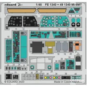 Accessoire Eduard Mi-8MT 1/48 ZVEZDA  1/48 EduaFE1340  - Kit de superdétail pour avions Vendu paramazon