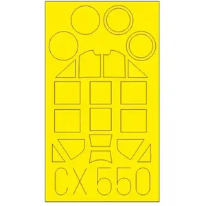 Accessoire Eduard Messerschmitt Bf-109F-2 1/72 (conçu pour être utilisé avec les kits Revell) 1/72EduaCX550  - Masques de verrières maquettes avions Vendu paramazon