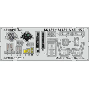 Accessoire Eduard Douglas A-4E Skyhawk (conçu pour être utilisé avec les kits Hobby Boss) 1/72EDSS681  - Kit de superdétail pour avions Vendu paramazon