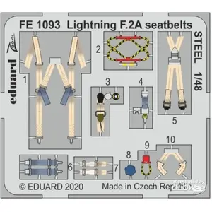 Accessoire Eduard Ceintures de sécurité Lightning F.2A ACIER pour Airfix  1/48 Eduafe1093  - Kit de superdétail pour avions Vendu paramazon