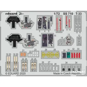 Accessoire Eduard T-33 1/72EduaSS710  - Kit de superdétail pour avions Vendu paramazon