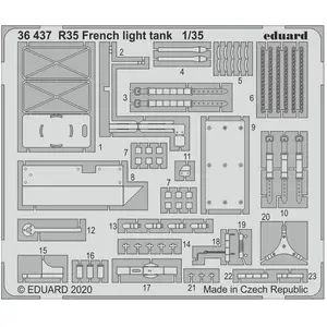 Comparateur de prix : R35 French Light Tank For Tamiya - 1:35e - Eduard Accessories