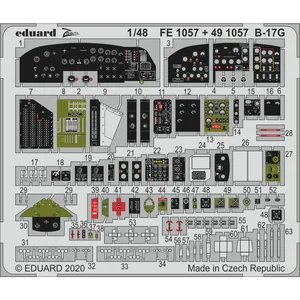 Accessoire Eduard Boeing B-17G Flying Fortress 1/48 (conçu pour être utilisé avec les kits de modèles de Hong Kong) Comprend environ 20 des pièces  1/