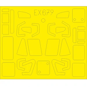 Accessoire Eduard PZL W-3A Sokol 1/48 (conçu pour être utilisé avec les kits Answer)  1/48 EduaEX679  - Masques de verrières maquettes avions Vendu paramazon