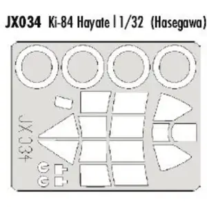 Accessoire Eduard Nakajima Ki-84 Hayate Frank (pour maquettes Hasegawa) (fait à partir de bande jaune de Kabuki japonais) 1/32EDJX034  - Masques de veVendu paramazon