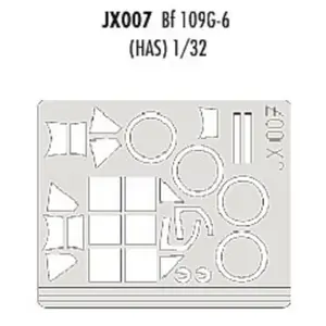 MAQUETTE BF 109G-6 HASEGAWA /32 EDUARD JX007Vendu paramazon