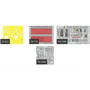 Accessoire Eduard Lockheed-Martin F-16C Block 25 1/48 (conçu pour être utilisé avec les kits Tamiya) Cet ensemble BiG-Ed comprend tous ces ensembl  1/