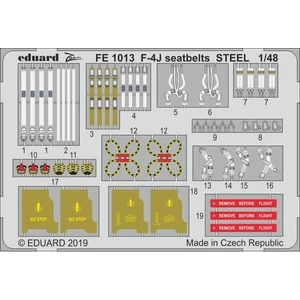 Accessoire Eduard Ceinture de sécurité McDonnell F-4J Phantom STEEL (conçu pour être utilisé avec les kits Academy)  1/48 EduaFE1013  - Kit de superdéVendu paramazon