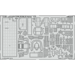 Eduard Lancaster B Mk.i/b Mk.iii Interior For Airfix - 1:72e - Accessories pas cher