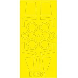 Accessoire Eduard Lockheed F-104G Starfighter (conçu pour être utilisé avec les kits de modèles cinétiques)  1/48 EduaEX664  - Masques de verrières ma