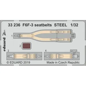 Comparateur de prix : F6f-3 Seatbelts Steel For Trumpeter - 1:32e - Eduard Accessories