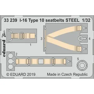 Comparateur de prix : I-16 Type 10 Seatbelts Steel For Icm - 1:32e - Eduard Accessories