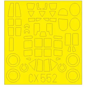 Accessoire Eduard Petlyakov Pe-2 1/72 (conçu pour être utilisé avec les kits Zvezda) 1/72EduaCX552  - Masques de verrières maquettes avions Vendu paramazon