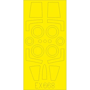 Accessoire Eduard Lockheed F-104J Starfighter (conçu pour être utilisé avec les kits de modèle cinétique)  1/48 EduaEX668  - Masques de verrières maquVendu paramazon