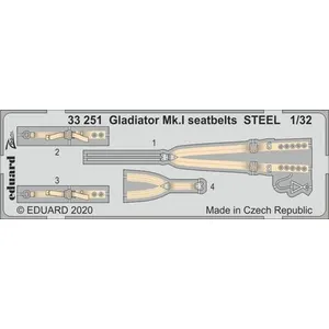 Comparateur de prix : Gladiator Mk.i Seatbelts Steel For Icm - 1:32e - Eduard Accessories