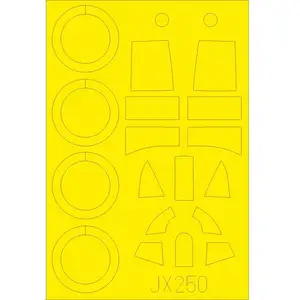 Accessoire Eduard Masque de peinture pour auvent et roue Gloster Gladiator Mk.I (conçu pour être utilisé avec les kits ICM) 1/32EDJX250  - Masques de Vendu paramazon