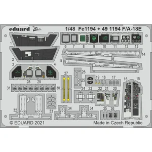 Accessoire Eduard F/A-18E 1/48 pour MENG  1/48 EduaFE1194  - Kit de superdétail pour avions Vendu paramazon