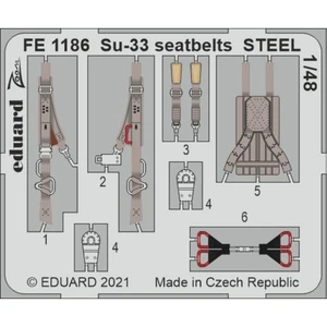 Accessoire Eduard Ceintures Su-33 ACIER 1/48 pour MINIBASE  1/48 EduaFE1186  - Kit de superdétail pour avions Vendu paramazon