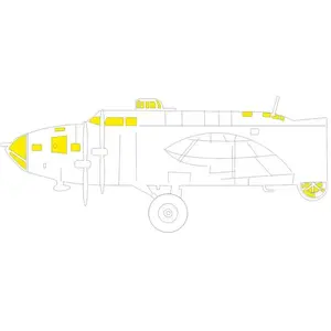 Accessoire Eduard B-17F TFace 1/48 pour HKM  1/48 7309778  - Masques de verrières maquettes avions 