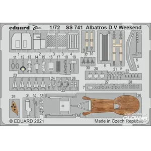 Accessoire Albatros DV Week-end 1/72 pour EDUARD 1/727550741  - Kit de superdétail pour avions 
