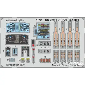 Accessoire Eduard C-130H pour Zvezda 1/727550729  - Kit de superdétail pour avions Vendu paramazon