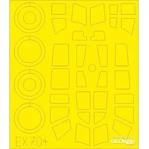 Accessoire Eduard Do 217J-1/2 pour ICM  1/48 7309704  - Masques de verrières maquettes avions 