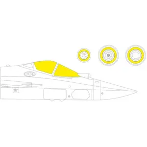 Accessoire Eduard Su-57 masque de verrière 1/48 pour kit ZVEZDA  1/48 EduaEX757  - Masques de verrières maquettes avions Vendu paramazon