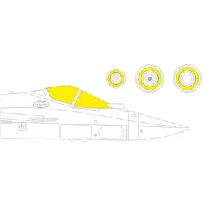 Accessoire Eduard Su-57 TFace masque de verrière 1/48 pour kit ZVEZDA  1/48 EduaEX758  - Masques de verrières maquettes avions Vendu paramazon